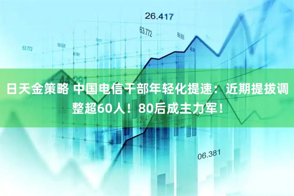 日天金策略 中国电信干部年轻化提速：近期提拔调整超60人！80后成主力军！
