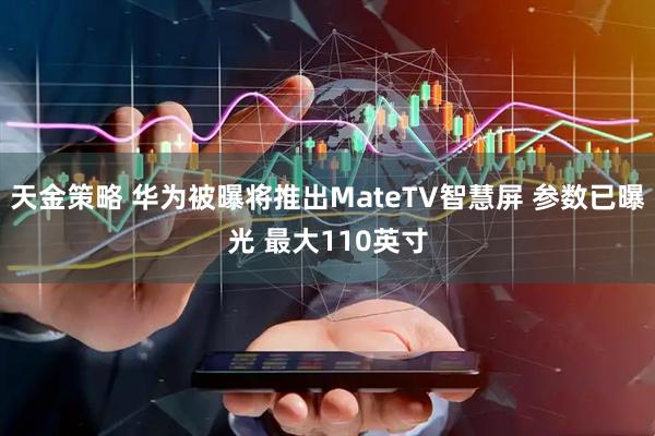 天金策略 华为被曝将推出MateTV智慧屏 参数已曝光 最大110英寸